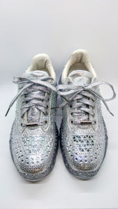 Silver Bling Platform Sneaker