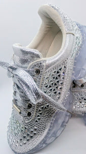 Silver Bling Platform Sneaker