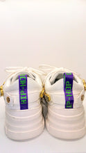 Load image into Gallery viewer, Chunky White Mesh Jeweled Platform Sneaker