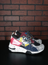 Load image into Gallery viewer, Clint Snake Print Colorblock Platform Sneaker