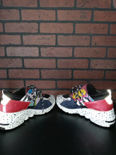 Load image into Gallery viewer, Clint Snake Print Colorblock Platform Sneaker