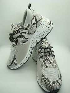 White Snake Platform Sneaker