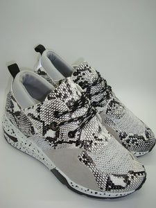 White Snake Platform Sneaker