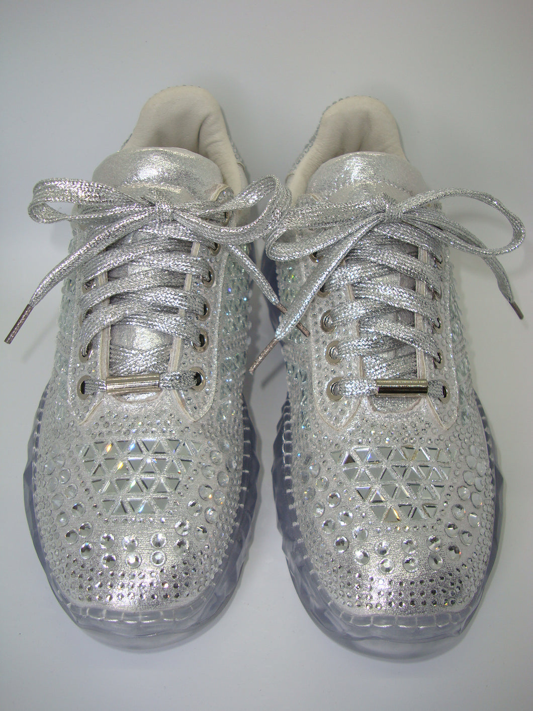 Silver Bling Platform Sneaker