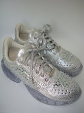 Load image into Gallery viewer, Silver Bling Platform Sneaker