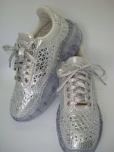 Load image into Gallery viewer, Silver Bling Platform Sneaker