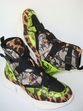 Load image into Gallery viewer, Leopard Multi High Top Sneaker