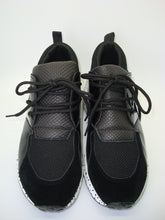 Load image into Gallery viewer, Black Snakeskin Platform Sneaker