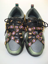 Load image into Gallery viewer, Chunky Green Mesh Jeweled Sneaker