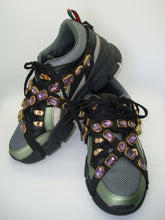 Load image into Gallery viewer, Chunky Green Mesh Jeweled Sneaker