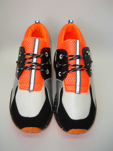 Orange Colorblock Splattered Sole Sneaker