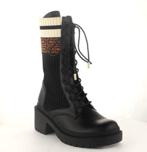 Load image into Gallery viewer, Chunky Sole Sock Combat Boots