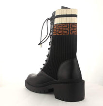 Load image into Gallery viewer, Chunky Sole Sock Combat Boots