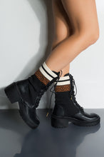 Load image into Gallery viewer, Chunky Sole Sock Combat Boots