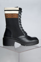 Load image into Gallery viewer, Chunky Sole Sock Combat Boots