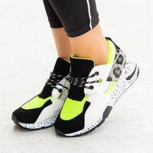 Load image into Gallery viewer, Neon Green Platform Sneaker